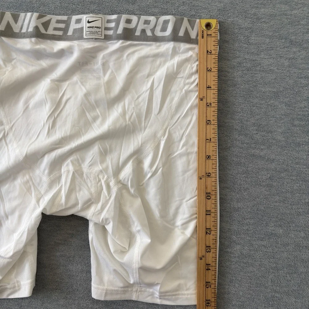 Nike Pro Cool Compression Shorts Mens XXL White Dri-FIT Training Boxers New